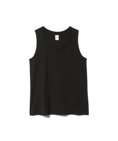 ESTNATION(エストネーション)の「GOOD PEOPLE GOOD STITCHING GOOD PRODUCT for ESTNATION / コットンスムースタンクトップ(タンクトップ・レディース・ホワイト/ブラック/ネイビー・FREE)」の2枚目の写真