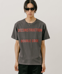 ディコンストラクションTシャツ_チャコール