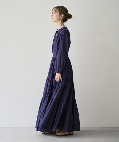 Velnica（ヴェルニカ）の「【洗える】Velnica/ヴェルニカ カシュクールロングドレス（ワンピース・レディース・パープル/ネイビー・FREE）」の17枚目の写真