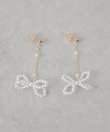 Chico | リボンパールピアス(ピアス（両耳用）)