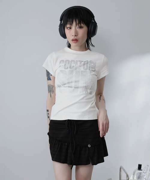 Ulysses(ユリシス)の「ロゴプリントTシャツ(Tシャツ/カットソー・レディース・ブラウン/ホワイト・S/M)」の13枚目の写真