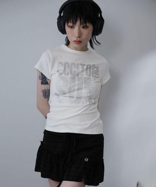 Ulysses(ユリシス)の「ロゴプリントTシャツ(Tシャツ/カットソー・レディース・ブラウン/ホワイト・S/M)」の16枚目の写真