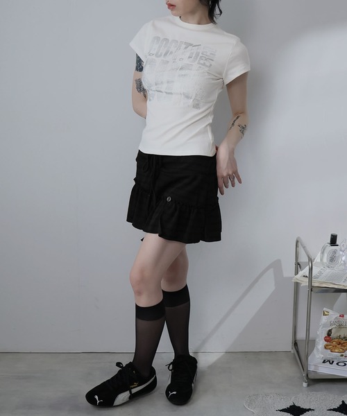Ulysses(ユリシス)の「ロゴプリントTシャツ(Tシャツ/カットソー・レディース・ブラウン/ホワイト・S/M)」の20枚目の写真