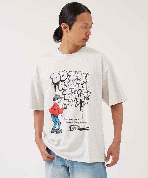 SIDEWAY STANCE(サイドウェイスタンス)の「【SIDEWAYSTANCE】スプレー半袖Tシャツ 70790(Tシャツ/カットソー・メンズ・ホワイト/アッシュ/ブラック・X-LARGE/LARGE/MEDIUM/SMALL)」の11枚目の写真