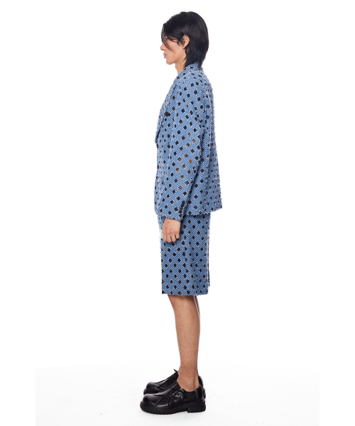 GREEDILOUS（グリディアス）の「Checkerd Pattern Denim Shorts（その他パンツ・レディース・その他・X-SMALL/SMALL/MEDIUM/LARGE）」の4枚目の写真