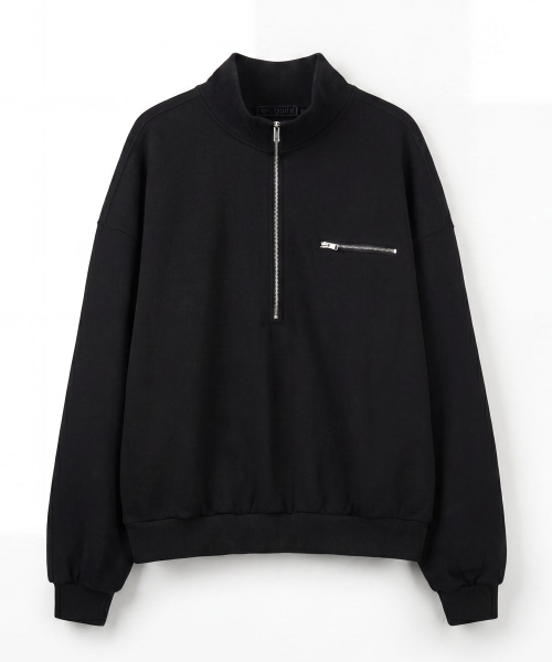 THESTORI(ザ・ストリ)の「ネリー クォーター ジップアップ (ブラック)(スウェット・メンズ・その他・1(M)/2(L))」の4枚目の写真