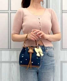 SAMANTHAVEGA（サマンサベガ）の「ロゴ金具デニム巾着バッグ（ショルダーバッグ）」