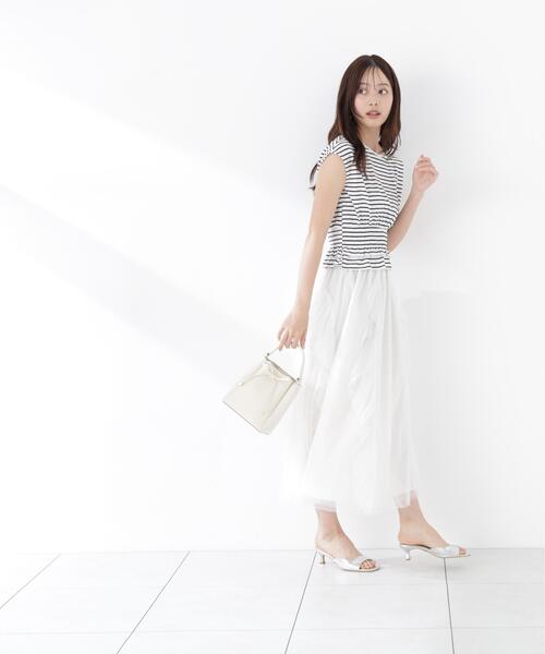 PROPORTION BODY DRESSING(プロポーションボディドレッシング)の「ウエストギャザーカットトップス / 1216260602(Tシャツ/カットソー・レディース・ホワイト系その他/ブルー/ブラック・FREE)」の22枚目の写真