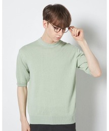 セール】【RBC】【半袖】リネンコットンブレンドクルーネックニット（T