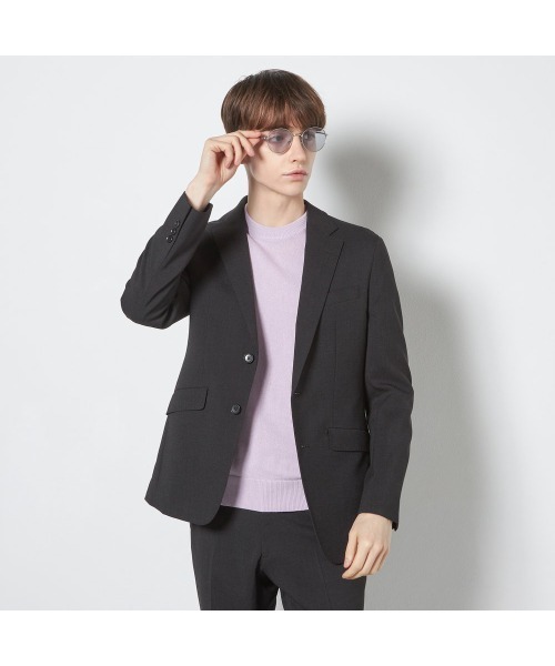 SUIT SELECT(スーツセレクト)の「【RBC】【半袖】和紙コットンブレンドクルーネックニットシャツ(Tシャツ/カットソー・メンズ・パープル/イエロー/グリーン・MEDIUM/LARGE/X-LARGE)」の14枚目の写真