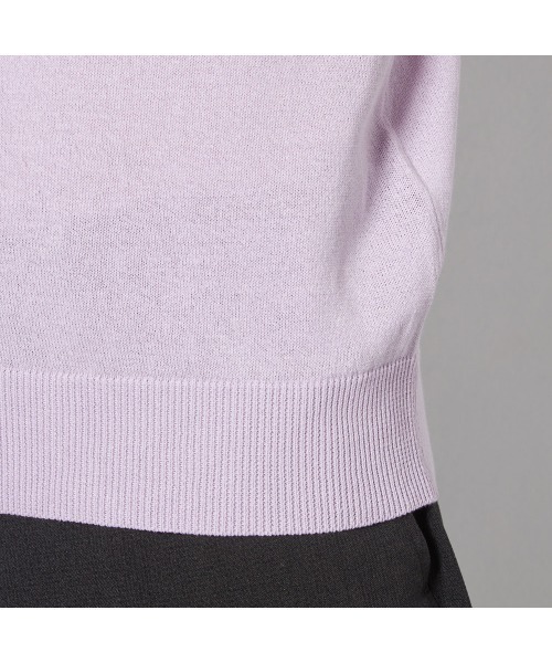 SUIT SELECT(スーツセレクト)の「【RBC】【半袖】和紙コットンブレンドクルーネックニットシャツ(Tシャツ/カットソー・メンズ・パープル/イエロー/グリーン・MEDIUM/LARGE/X-LARGE)」の16枚目の写真