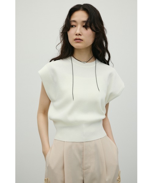 STYLEMIXER(スタイルミキサー)の「ショルダータックニット(ニット/セーター・レディース・レッド/ブラウン/ホワイト/チャコールグレー・FREE)」の8枚目の写真