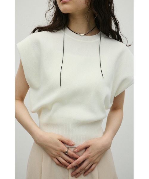 STYLEMIXER(スタイルミキサー)の「ショルダータックニット(ニット/セーター・レディース・レッド/ブラウン/ホワイト/チャコールグレー・FREE)」の9枚目の写真