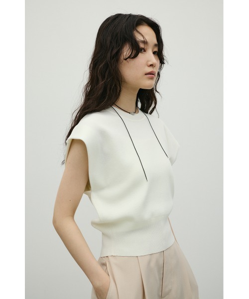 STYLEMIXER(スタイルミキサー)の「ショルダータックニット(ニット/セーター・レディース・レッド/ブラウン/ホワイト/チャコールグレー・FREE)」の10枚目の写真