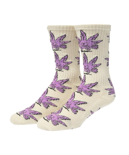 HUF(ハフ)の「GREEN BUDDY MEDITATION SOCKS(ソックス/靴下・メンズ・ナチュラル/ブラック・O/S)」の2枚目の写真