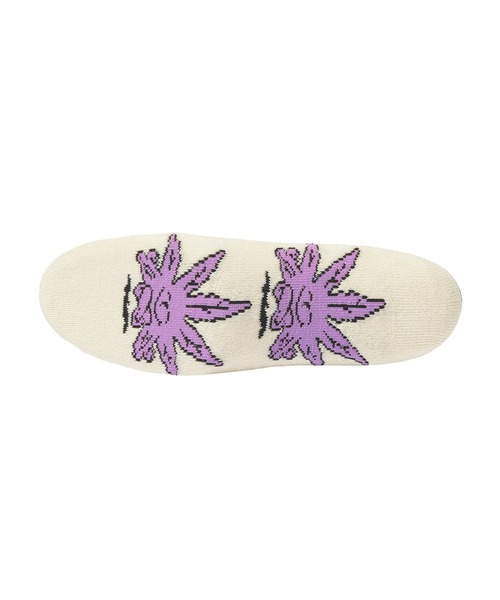 HUF(ハフ)の「GREEN BUDDY MEDITATION SOCKS(ソックス/靴下・メンズ・ナチュラル/ブラック・O/S)」の4枚目の写真