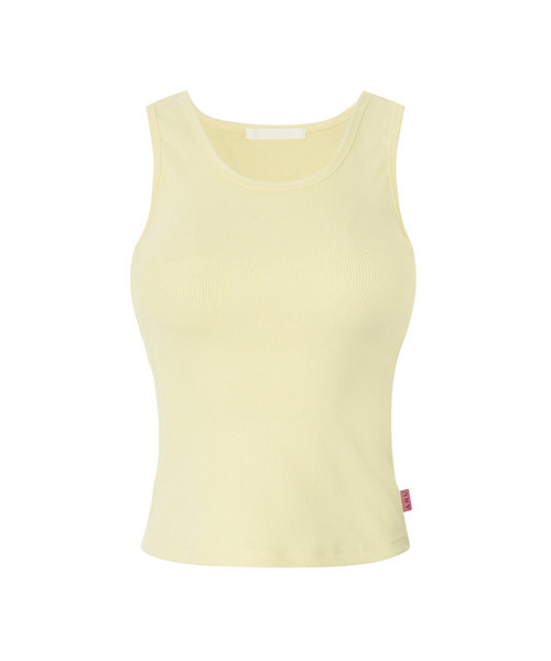 A.R.U(エイアールユー)の「FIT RIB SLEEVELESS(Tシャツ/カットソー・レディース・ホワイト/イエロー/カーキ/レッド/ブラック・SMALL/MEDIUM)」の4枚目の写真