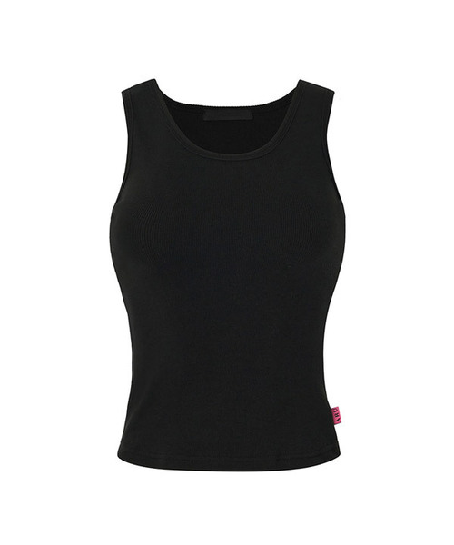 A.R.U(エイアールユー)の「FIT RIB SLEEVELESS(Tシャツ/カットソー・レディース・ホワイト/イエロー/カーキ/レッド/ブラック・SMALL/MEDIUM)」の2枚目の写真