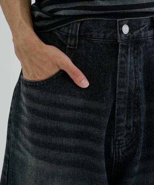 EPNK(イーピーエヌケー)の「Slab curve denim / スラブカーブデニム(デニムパンツ・メンズ・インディゴブルー/ブラック/グレー・X-SMALL/LARGE/MEDIUM/SMALL)」の4枚目の写真