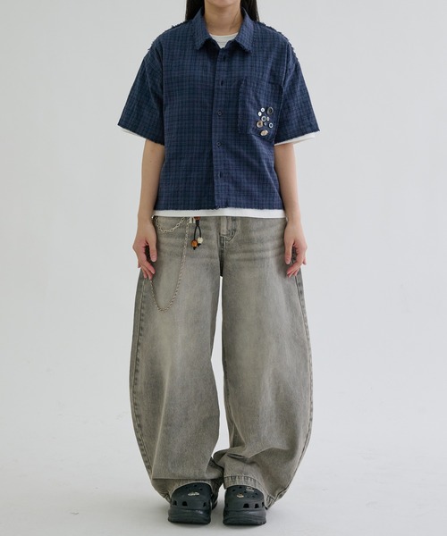 EPNK(イーピーエヌケー)の「Slab curve denim / スラブカーブデニム(デニムパンツ・メンズ・インディゴブルー/ブラック/グレー・X-SMALL/LARGE/MEDIUM/SMALL)」の9枚目の写真
