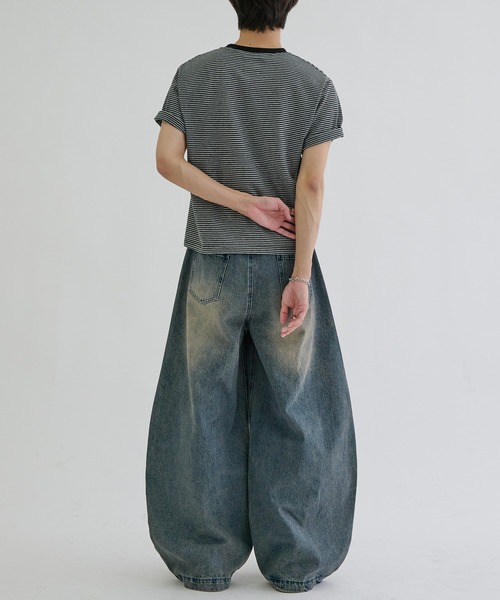 EPNK(イーピーエヌケー)の「Slab curve denim / スラブカーブデニム(デニムパンツ・メンズ・インディゴブルー/ブラック/グレー・X-SMALL/LARGE/MEDIUM/SMALL)」の22枚目の写真