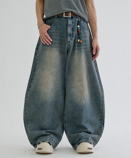EPNK(イーピーエヌケー)の「Slab curve denim / スラブカーブデニム(デニムパンツ・メンズ・インディゴブルー/ブラック/グレー・X-SMALL/LARGE/MEDIUM/SMALL)」の14枚目の写真
