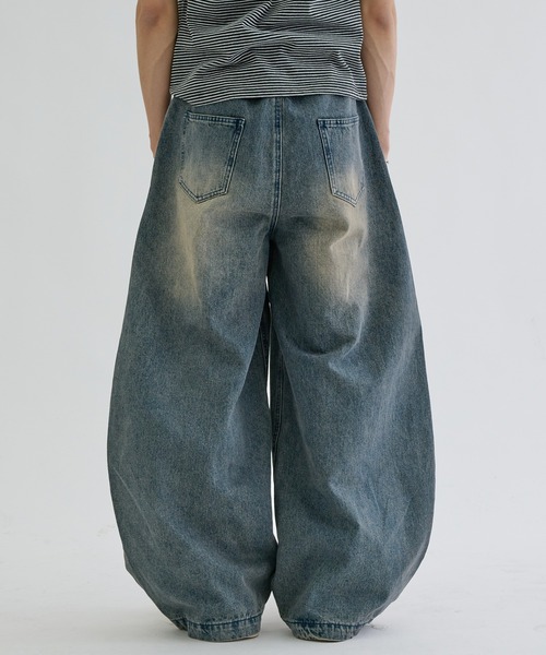 EPNK(イーピーエヌケー)の「Slab curve denim / スラブカーブデニム(デニムパンツ・メンズ・インディゴブルー/ブラック/グレー・X-SMALL/LARGE/MEDIUM/SMALL)」の15枚目の写真