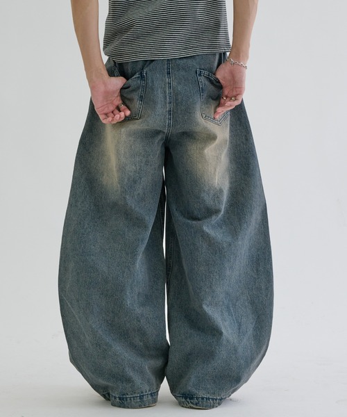 EPNK(イーピーエヌケー)の「Slab curve denim / スラブカーブデニム(デニムパンツ・メンズ・インディゴブルー/ブラック/グレー・X-SMALL/LARGE/MEDIUM/SMALL)」の16枚目の写真