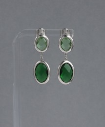 金属アレルギー対応　ドロップラインピアス