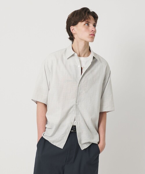 BEAUTY&YOUTH UNITED ARROWS(ビューティーアンドユースユナイテッドアローズ)の「ツイードライク テクスチャード レギュラー シャツ GRANDE型(シャツ/ブラウス・メンズ・ライトグレー/ブラック・XL/S/L/M)」の2枚目の写真