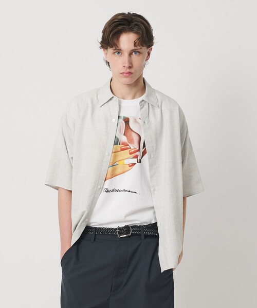 BEAUTY&YOUTH UNITED ARROWS(ビューティーアンドユースユナイテッドアローズ)の「ツイードライク テクスチャード レギュラー シャツ GRANDE型(シャツ/ブラウス・メンズ・ライトグレー/ブラック・XL/S/L/M)」の10枚目の写真