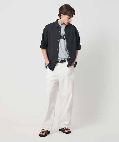 BEAUTY&YOUTH UNITED ARROWS(ビューティーアンドユースユナイテッドアローズ)の「ツイードライク テクスチャード レギュラー シャツ GRANDE型(シャツ/ブラウス・メンズ・ライトグレー/ブラック・XL/S/L/M)」の12枚目の写真