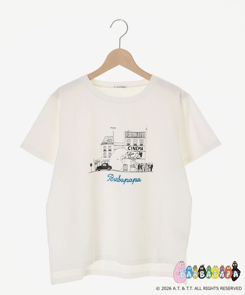 le.coeur blanc(ルクールブラン)の「【BARBAPAPA】アートプリントTシャツ(Tシャツ/カットソー・レディース・オフホワイト/ブラック・38)」の3枚目の写真