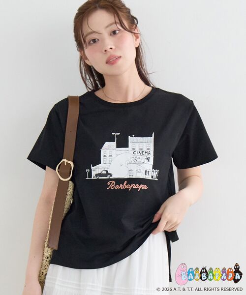 le.coeur blanc(ルクールブラン)の「【BARBAPAPA】アートプリントTシャツ(Tシャツ/カットソー・レディース・オフホワイト/ブラック・38)」の13枚目の写真