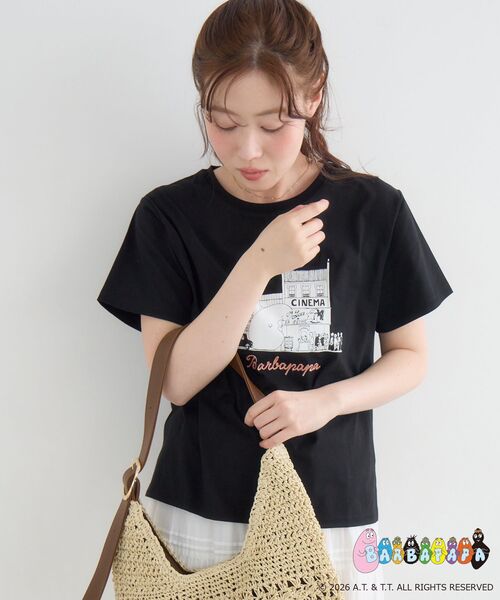 le.coeur blanc(ルクールブラン)の「【BARBAPAPA】アートプリントTシャツ(Tシャツ/カットソー・レディース・オフホワイト/ブラック・38)」の15枚目の写真
