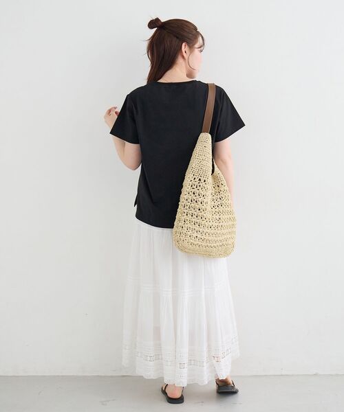 le.coeur blanc(ルクールブラン)の「【BARBAPAPA】アートプリントTシャツ(Tシャツ/カットソー・レディース・オフホワイト/ブラック・38)」の17枚目の写真