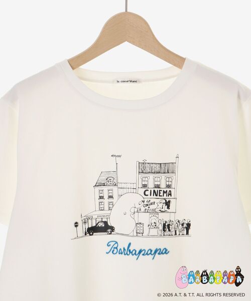 le.coeur blanc(ルクールブラン)の「【BARBAPAPA】アートプリントTシャツ(Tシャツ/カットソー・レディース・オフホワイト/ブラック・38)」の22枚目の写真