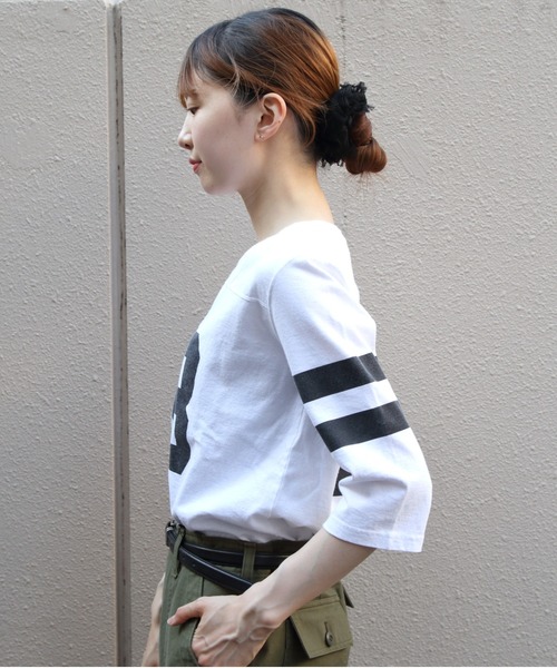THE SHINZONE（ザ　シンゾーン）の「THE SHINZONE/シンゾーン　フットボールTEE　33 FOOTBALL TEE　26MMSCU20（Tシャツ/カットソー・レディース・ブラック/ホワイト・FREE）」の6枚目の写真
