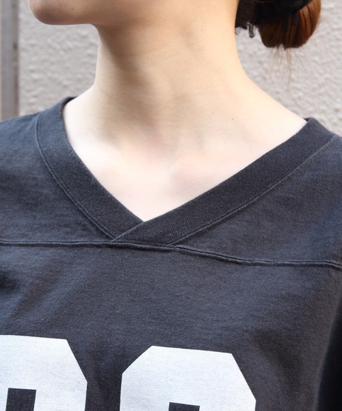 THE SHINZONE（ザ　シンゾーン）の「THE SHINZONE/シンゾーン　フットボールTEE　33 FOOTBALL TEE　26MMSCU20（Tシャツ/カットソー・レディース・ブラック/ホワイト・FREE）」の12枚目の写真
