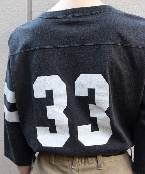 THE SHINZONE（ザ　シンゾーン）の「THE SHINZONE/シンゾーン　フットボールTEE　33 FOOTBALL TEE　26MMSCU20（Tシャツ/カットソー・レディース・ブラック/ホワイト・FREE）」の13枚目の写真