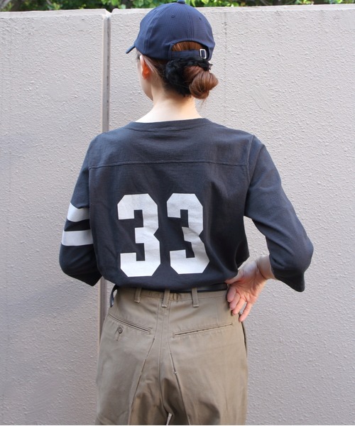 THE SHINZONE（ザ　シンゾーン）の「THE SHINZONE/シンゾーン　フットボールTEE　33 FOOTBALL TEE　26MMSCU20（Tシャツ/カットソー・レディース・ブラック/ホワイト・FREE）」の16枚目の写真