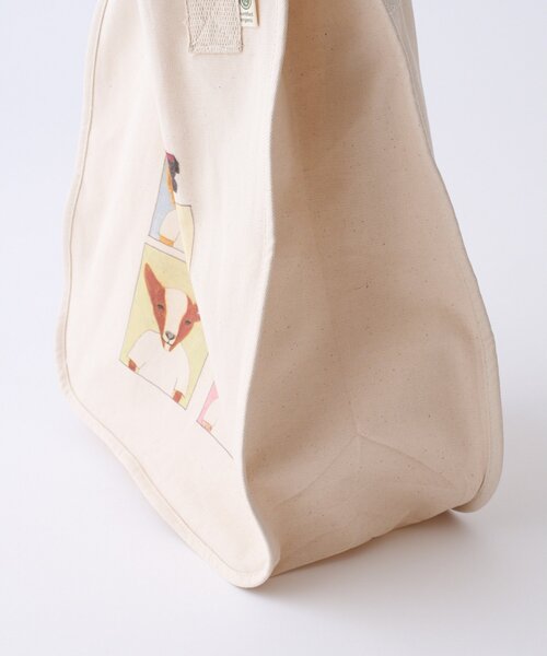 Whim Gazette(ウィムガゼット)の「【UNFORTUNATE PORTRAIT】別注WHIM TOTE BAG(トートバッグ・レディース・アイボリー・FREE)」の4枚目の写真