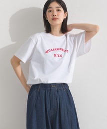 UVカット ロゴプリント半袖Tシャツ WILLIAMSBURG