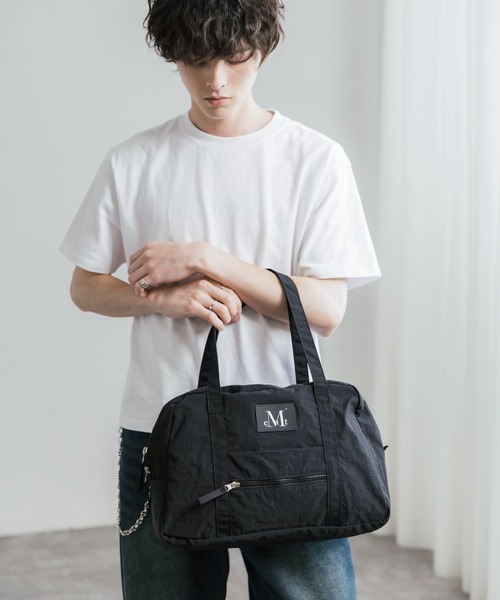 MUCENT(ムセント)の「MUCENT ムセント AMANDA FRONT POCKET SHOULDER BAG UNISEX ボストンバッグ/ショルダーバッグ(ボストンバッグ・メンズ・ベージュ/ブラック・FREE)」の12枚目の写真