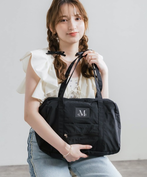 MUCENT(ムセント)の「MUCENT ムセント AMANDA FRONT POCKET SHOULDER BAG UNISEX ボストンバッグ/ショルダーバッグ(ボストンバッグ・メンズ・ベージュ/ブラック・FREE)」の17枚目の写真