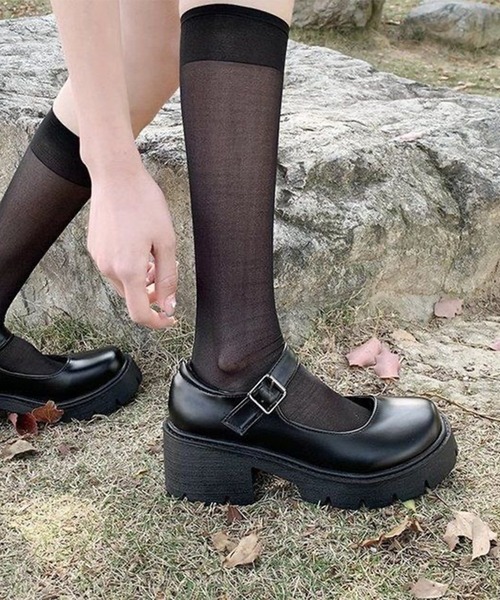 lulufa(ルルファ)の「厚底プラットフォームメリージェーンパンプス(パンプス・レディース・ブラック・LARGE/MEDIUM)」の5枚目の写真
