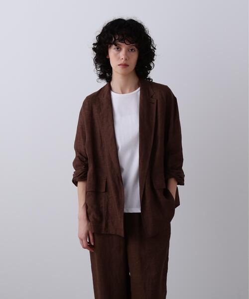 セール】YLEVE / LINEN POPLIN JACKET（テーラードジャケット）｜YLEVE 