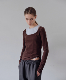 Haze Rib Sleeveless Top_Skyblue