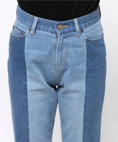 Kastane（カスタネ）の「パッチワークデニムパンツ（デニムパンツ・レディース・ブルー・1/2）」の10枚目の写真