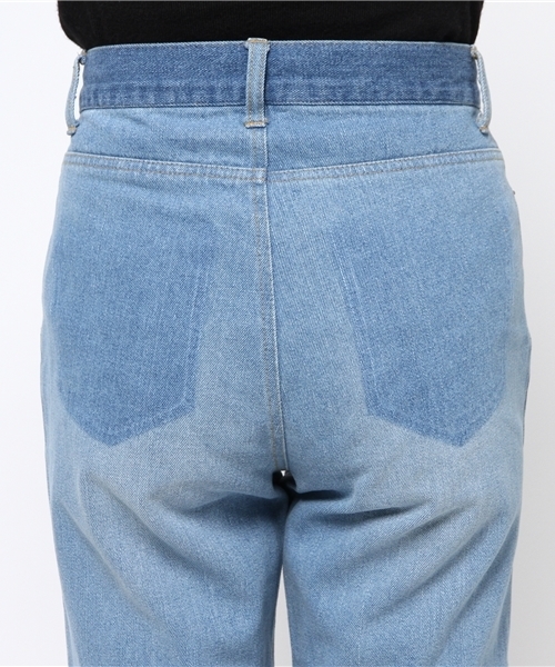 Kastane（カスタネ）の「パッチワークデニムパンツ（デニムパンツ・レディース・ブルー・1/2）」の11枚目の写真